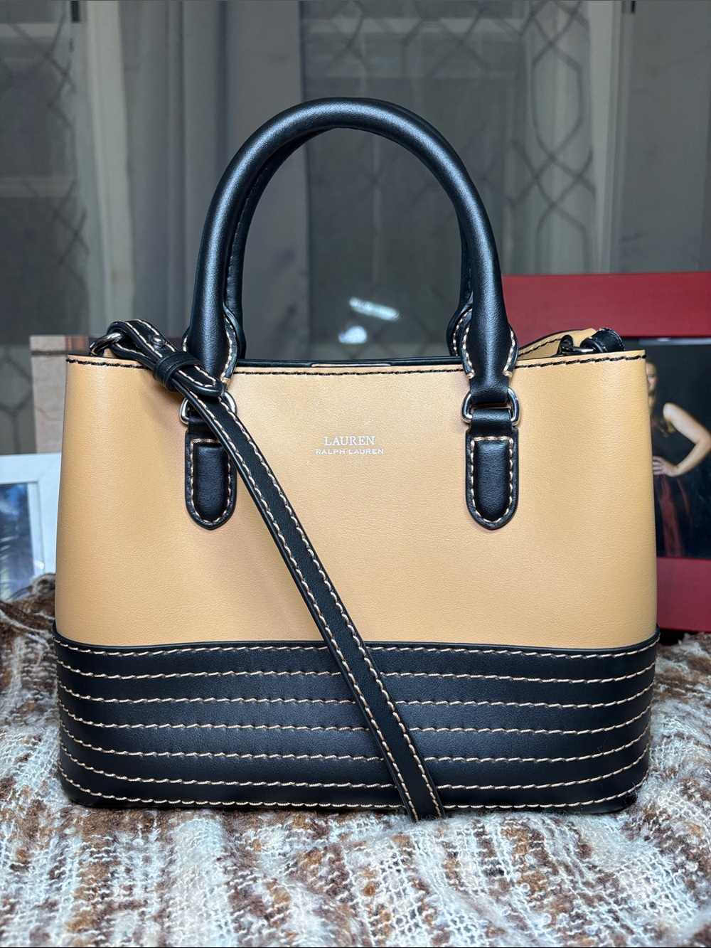 Lauren Ralph Lauren Leather Small Marcy Satchel 10x8x4.5in Sold Out On Site
